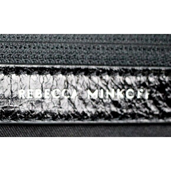 REBECCA MINKOFF BLACK GENUINE LEATHER BACKPACK CONVERTIBLE SHOULDER BAG PURSE main image 7